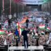 Viktor Orbán and rival Péter Magyar rally supporters in Hungary’s capital