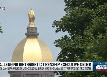 Notre Dame professor joins problem to President Trump’s birthright citizenship orders