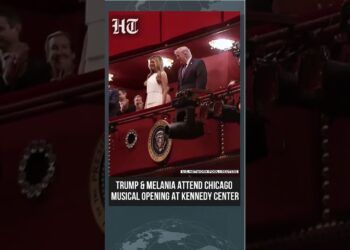Donald Trump attends Chicago musical at Kennedy Heart opening evening | #shorts