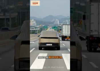 Faux Tesla Cybercab Video Goes Viral in Korea #tesla #cybercab #technews