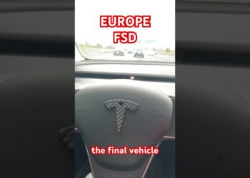 Tesla FSD to Europe #tesla #fsd #ai #ev #autonomousvehicle #automobile #car #europe #fullselfdriving