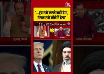 '…Donald Trump हमें मरने नहीं देगा, Iran हमें जीने हैं देगा' #sudhanshutrivedi #debate #viralvideo
