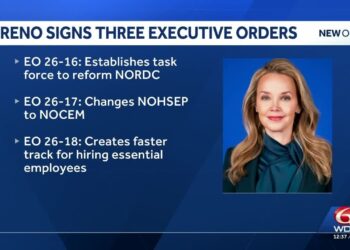 New Orleans Mayor Helena Moreno indicators three government orders