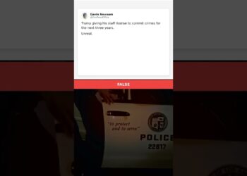 ❌ FALSE: “Trump giving his employees license to commit crimes for subsequent …” #Shorts
