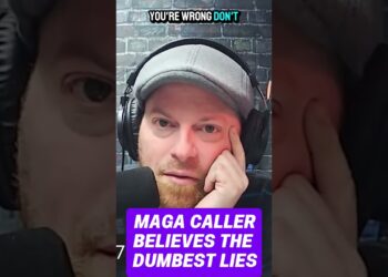MAGA caller STILL believes this DUMB lie #maga #donaldtrump #trump