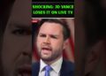 Watch JD Vance SCREAM at Host After Being Caught in Lie! #shorts