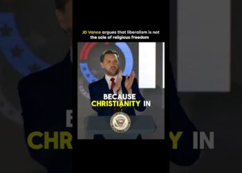 JD Vance challenges liberalism: The Christian Roots of Spiritual freedom  #shorts