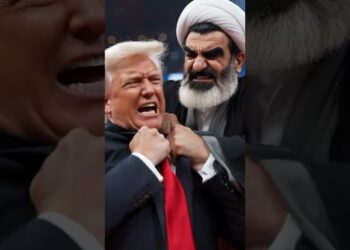 Donald Trump vs Khamenei struggle #humorous #shortvideo #usa