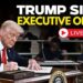 LIVE: President Donald Trump Indicators Government Orders | Iran-US Ceasefire | Strait OF Hormuz | Israel