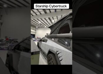 Starship Tesla Cybertruck #fyp #viral #tesla #cybertruck