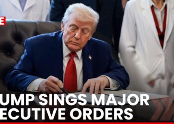 White Home LIVE: US President Trump Indicators Main Govt Orders in Oval Workplace