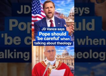 JD Vance mentioned Pope Leo ought to “watch out when he talks about issues of theology.” #information #shorts