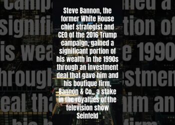 Steve Bannon, the previous White Home chief strategist of Trump made hundreds of thousands off of Seinfeld