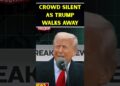 Crowd SILENT Throughout Trump Speech!  #trending #breakingnews