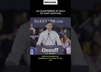 Jon Ossoff drags JD Vance for small crowd sizes