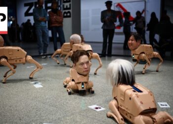 Elon Musk and Mark Zuckerberg robotic canine roam round museum in Germany