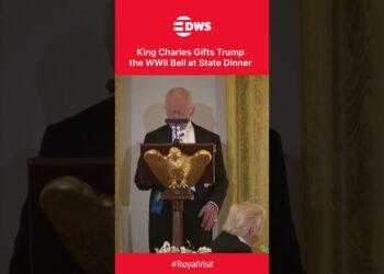 ROYAL MASTERSTROKE: King Charles Items Trump the WWII Bell of HMS Trump at State Dinner | AC1C