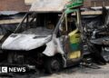 Three charged over Jewish charity ambulance fires – BBC