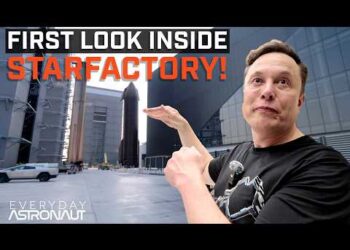 First Look Inside SpaceX’s Starfactory w/ Elon Musk