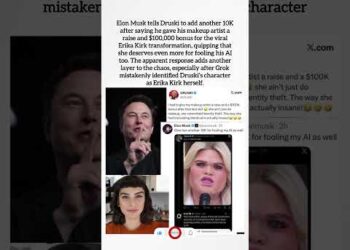 Elon Musk Pays Druski’s Make-up Artist ,000! 😂 #druski #erikakirk #shorts