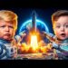 Child Trump Goes To The Moon With Elon Musk!