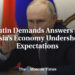 Putin Calls for Solutions as Russia’s Economic system Undershoots Expectations