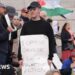 Huge Assault frontman arrested at Palestine protest – BBC