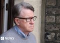Mandelson faces £300 positive for urinating in road, council says – BBC