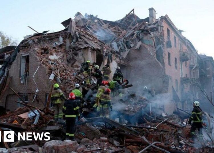 Seven lifeless in main Russian assault on Ukraine – BBC