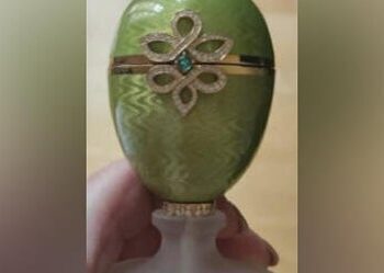 A person stole a purse exterior a London pub. Inside was a Faberge egg and watch price almost  million.
