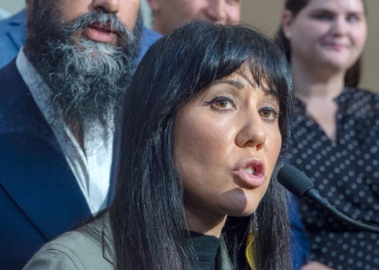 Canadian politician Leah Gazan goes viral spelling out MMIWG2SLGBTQQIA+