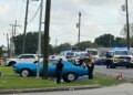 Car strikes parade crowd in New Iberia, Louisiana, injuring a minimum of 13 Car strikes parade crowd in New Iberia, Louisiana, injuring a minimum of 13