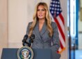 Melania Trump denies any Epstein connection in White Home speech