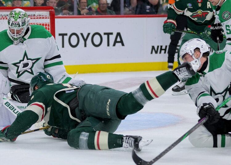 Wild’s extra time win was overshadowed by Stars’ defenseman getting lower by a skate
