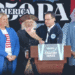 Gov. Shapiro practically hit by falling backdrop at America250 occasion