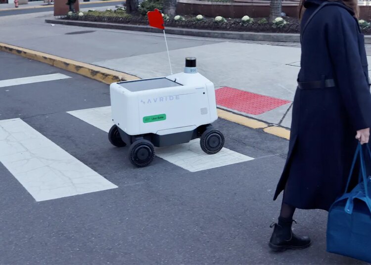 Uber Eats supply robots kicked and sat on by Philadelphia residents