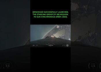 (SPACEXAI)! LAUNCHED THE STARLINK GROUP (17-38) MISSION, TO SUN SYNCHRONOUS ORBIT, (SSO).