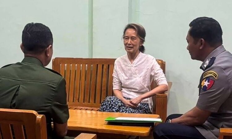 Myanmar’s detained former chief Aung San Suu Kyi moved to deal with arrest, army says