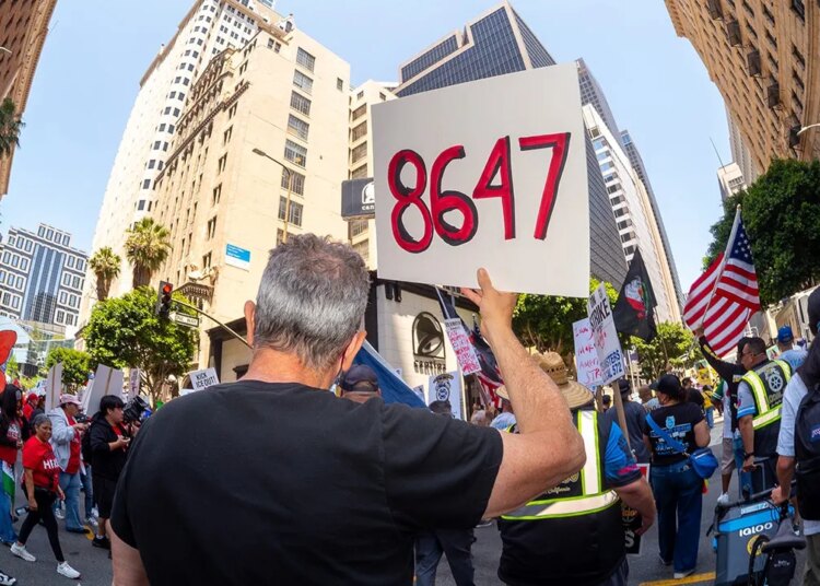 Could Day protest: ’86 47′ indicators floor following Comey’s indictment